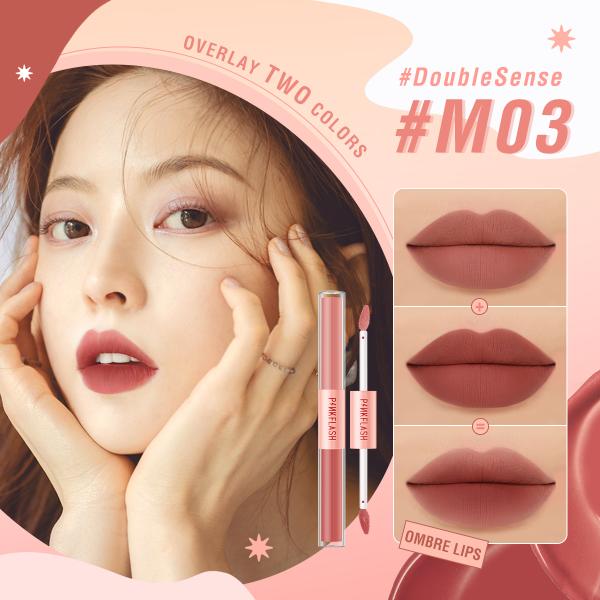 PinkFlash Duo 2-in-1 Liquid Matte Lipstick with Misty Effect PF-L13