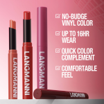 Velvet Matte Lipstick with Hydrating Formula - Waterproof, Long-Lasting & Highly Pigmented Lip Color - 12 Shades