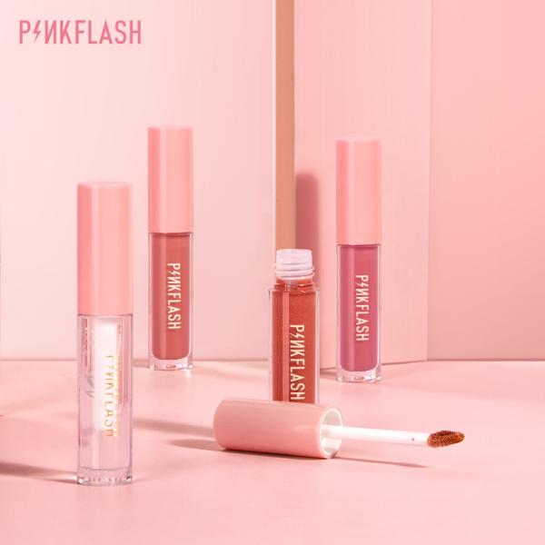 PINKFLASH Thick Lip Gloss Base Makeup - 27g Moisturizing Plumping Lip Shine with Silicone Brush