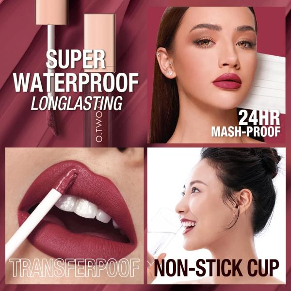 O.TWO.O Heavy Mist Velvet Lipgloss - Rich Color, Hydrating Velvet Finish