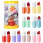 Mini Matte Lipstick Set - Portable Capsules with Vibrant Long-Lasting Colors
