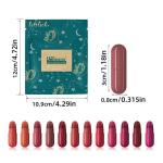 Mini Matte Lipstick Set - Portable Capsules with Vibrant Long-Lasting Colors