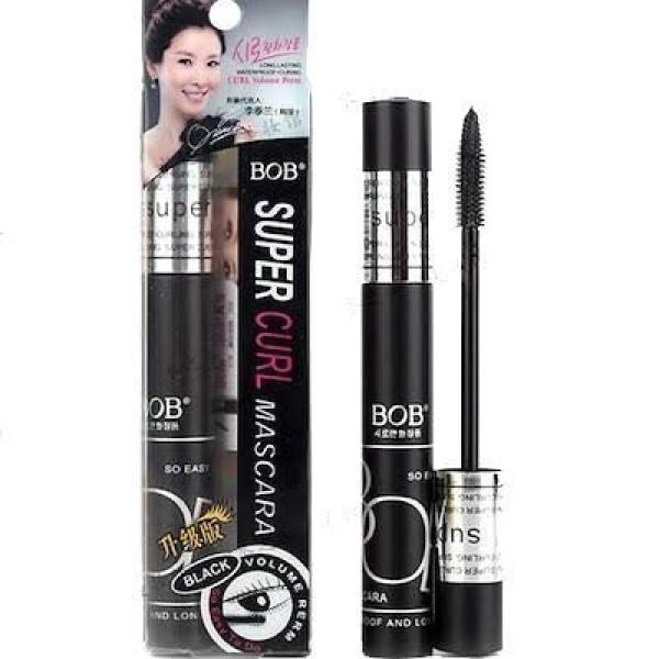BOB Super Curl Waterproof Black Mascara with Volume, Lengthening and Smudge-Resistant Formula