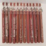 Lip Liner Pencil Sets in Nude and Dark Matte Shades - Packs of 2, 3, 6, or 12, Waterproof