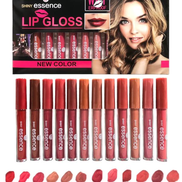 Nude Matte Lip Gloss Pack of 12 - Long-Lasting Waterproof Liquid Lipsticks