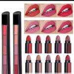 Beautious Set of 5 Mini Pen Style Matte Lipsticks Long-Lasting