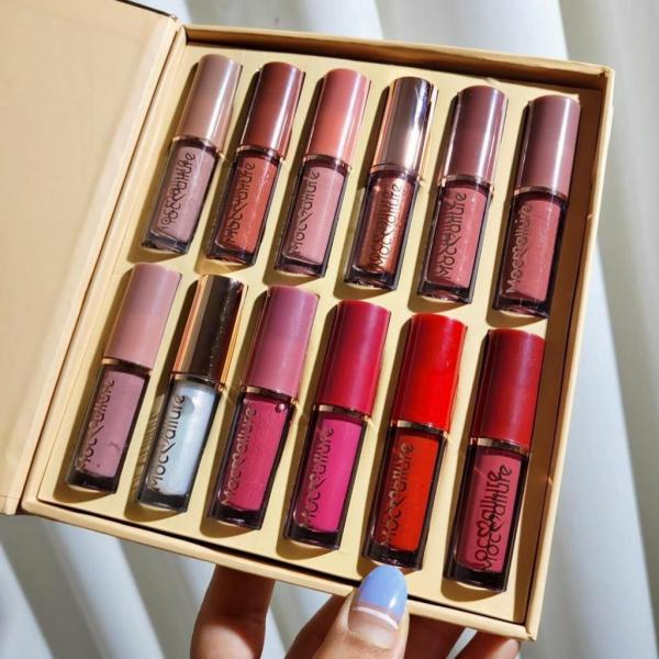 Mocallure 12 Matte Liquid Lipstick Set - Waterproof, Long-Lasting 2.5ml Each
