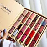 Mocallure Lip Gloss Kit – Pack of 12 Moisturizing Matte Liquid Lipsticks 2.5ml