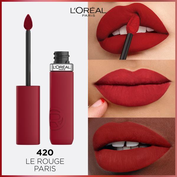 L'Oreal Paris Infallible Matte Resistance Liquid Lipstick 420 Le Rouge Paris