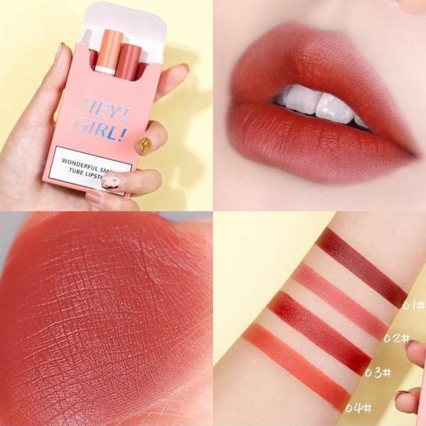 Heng Fang Hey Girl Wonder Tube Lipstick Set 4 Pieces Model 9103