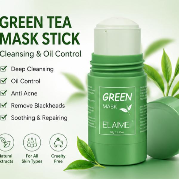 Imeago Creation Green Tea Clay Mask Stick 40g Oil Control Purifying