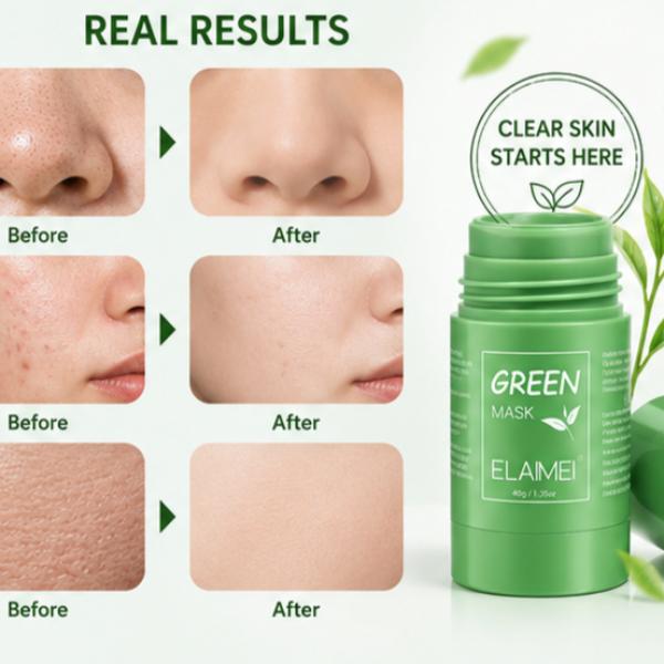 Imeago Creation Green Tea Clay Mask Stick 40g Oil Control Purifying