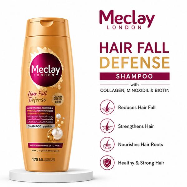 Meclay London Hair Fall Defense Shampoo 175ml Anti Hair Fall
