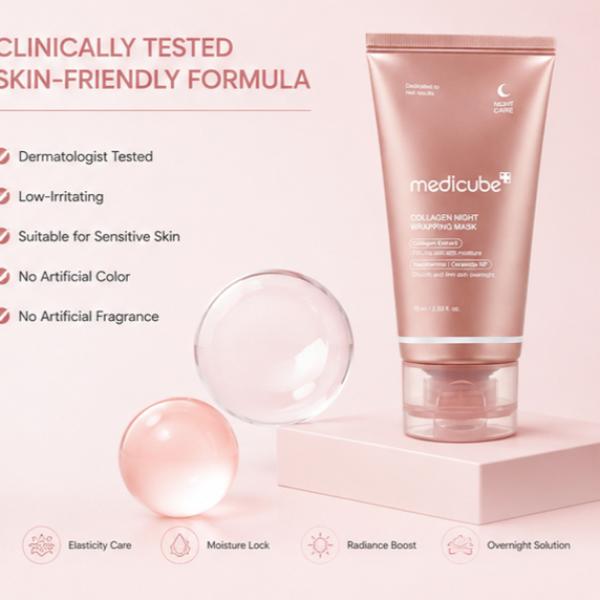 Medicube Collagen Night Wrapping Mask 75ml Overnight Hydrating Peel-Off