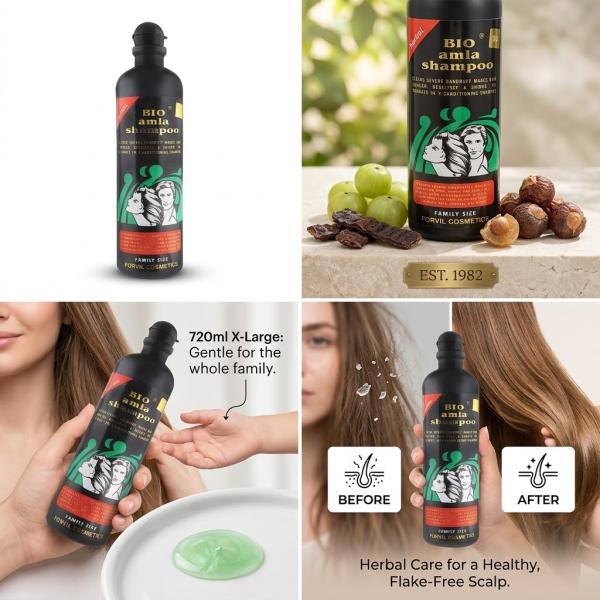 Original Bio Amla Shampoo 720ml X-Large Hair Strengthening