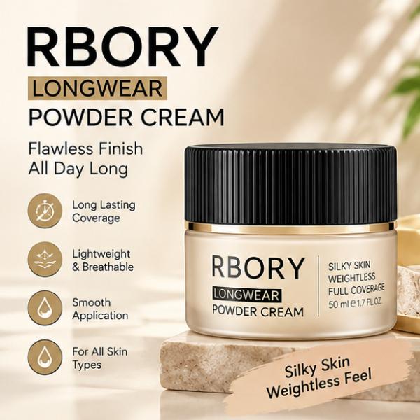 RBORY Longwear Powder Cream Flawless Finish All Day Makeup
