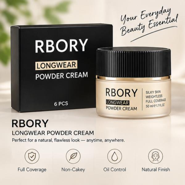 RBORY Longwear Powder Cream Flawless Finish All Day Makeup