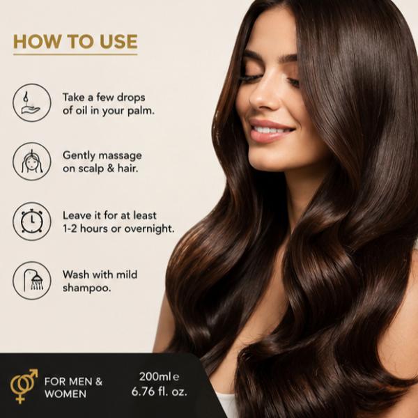 Rivaaj Mahal Hair Oil 200ml Herbal Blend for Strong Shiny Healthy Hair