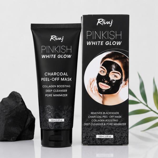 Rivaj UK Black Peel Off Mask 100ml Charcoal Deep Cleansing