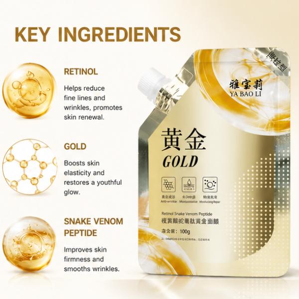 SADOER Venom Gold Retinol Peptide Facial Mask 100g Moisturizing