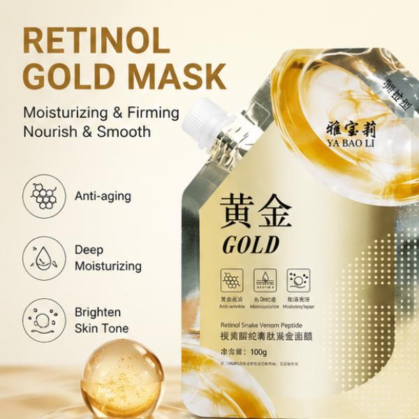 SADOER Venom Gold Retinol Peptide Facial Mask 100g Moisturizing