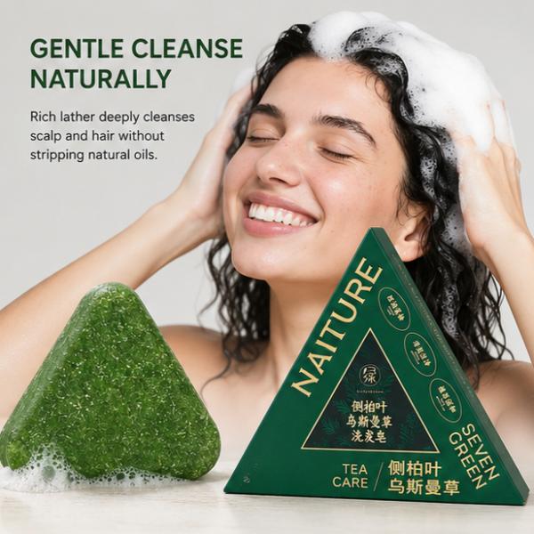 Seven Green Herbal Shampoo Bar 120g Natural Plant-Based Hair Care