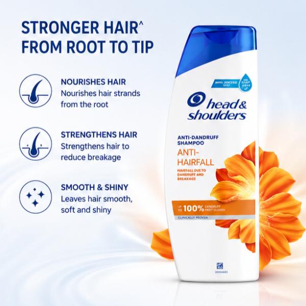 Anti Hairfall Shampoo 650ML – Strengthening & Scalp Care Formula