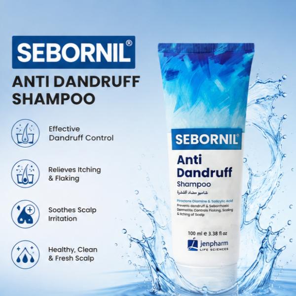 Jenpharm Sebornil Shampoo 100ML – Anti-Dandruff & Scalp Care