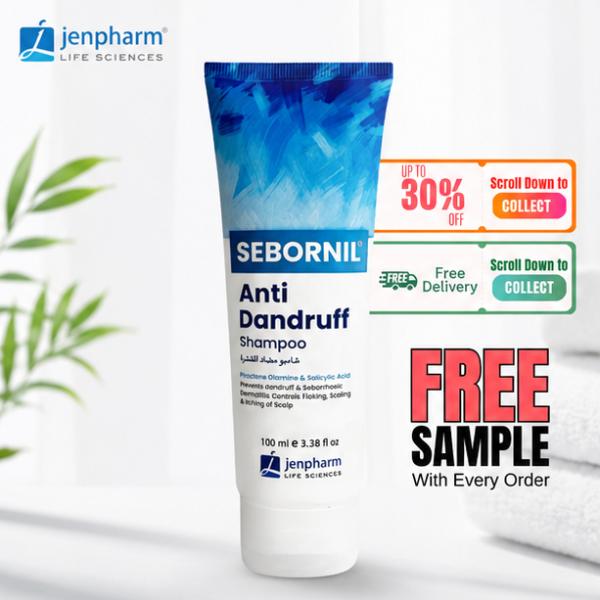 Jenpharm Sebornil Shampoo 100ML – Anti-Dandruff & Scalp Care
