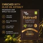 KalaKola Hairwell Medium Brown Hair Color Shampoo Sachet – 3-in-1