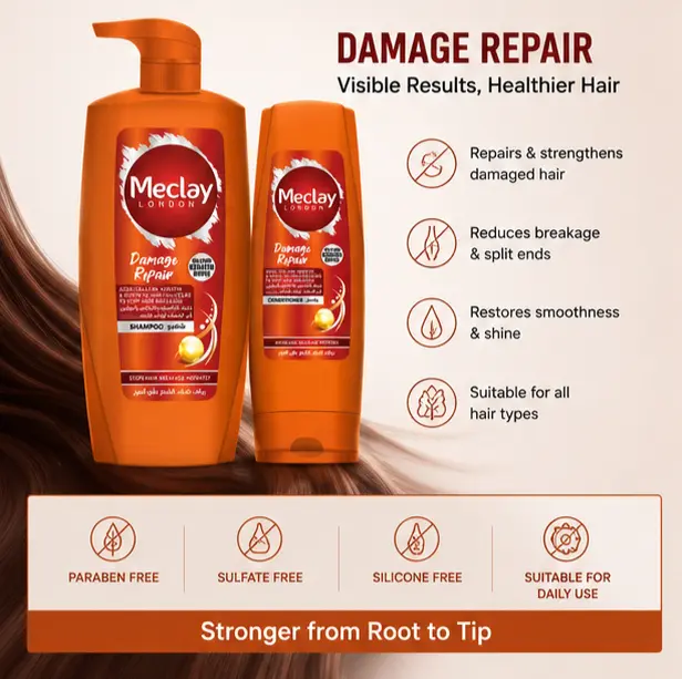 title-meclay-london-damage-repair-shampoo-660ml-conditioner-180ml-set-4