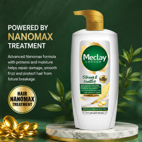 Meclay London Strong & Healthy Shampoo 660ML – Damage Repair Care
