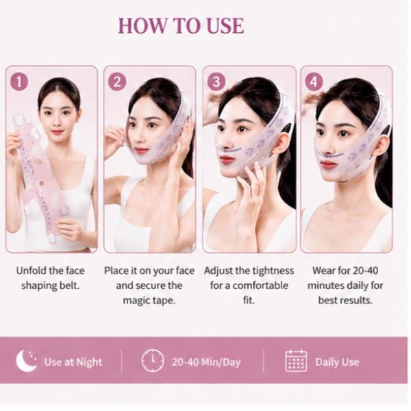 V Line Face Mask Jawline Lifting Belt Double Chin Reducer